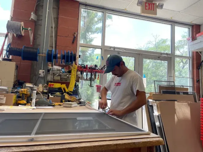 Screen repair service at Vanderbilt New City